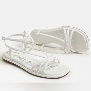 Circus by Sam Edelman Elegant White Strappy Sandals Sz 8.5